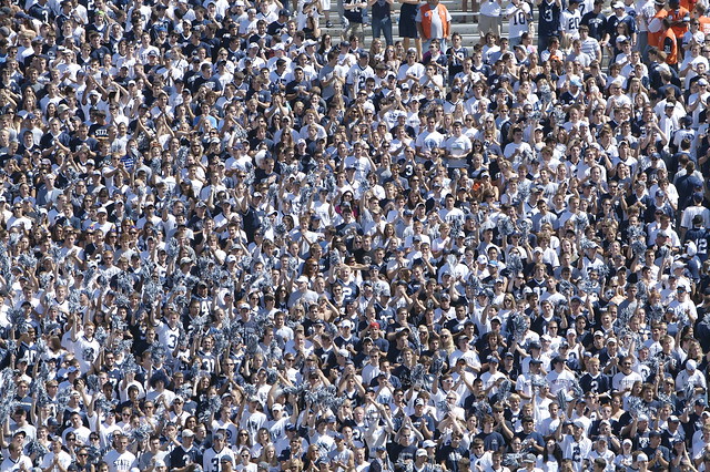 Fans Cheer The Opening Kickoff