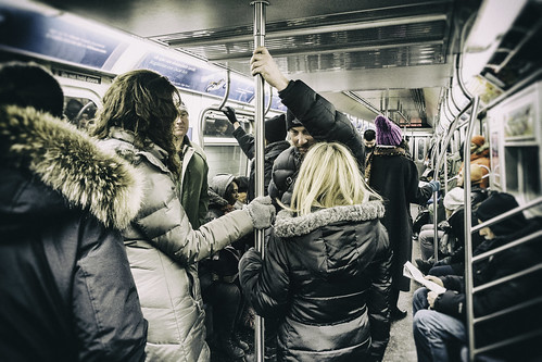 Puffy Coats Sharing The Pole