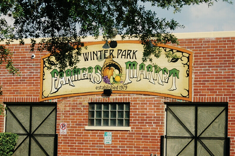 Farmer's Market in Winter Park, Florida.