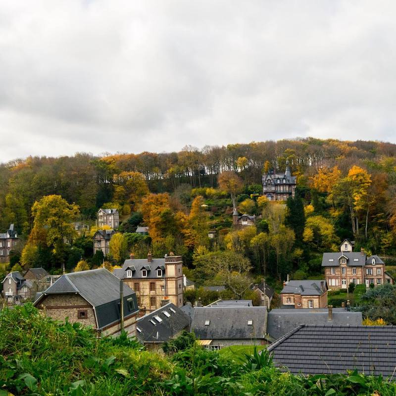 Petites-Dalles, a cute town in Normandy. Read your perfect Normandy itinerary for four days in Normandy! #travel #Normandy #france #europe