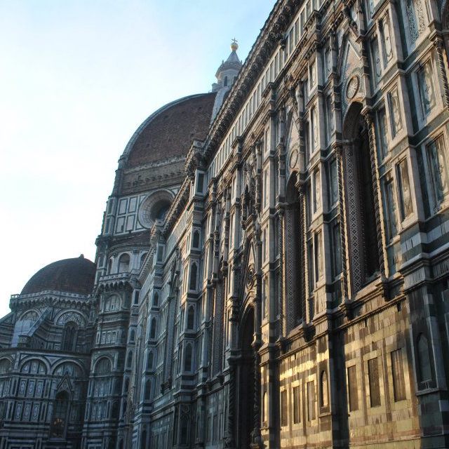 The Duomo in Florence, one of the must-sees in Florence. Florence is a must-see city on your European itinerary! Keep reading your perfect plan for two months in Europe! #travel #italy #europe