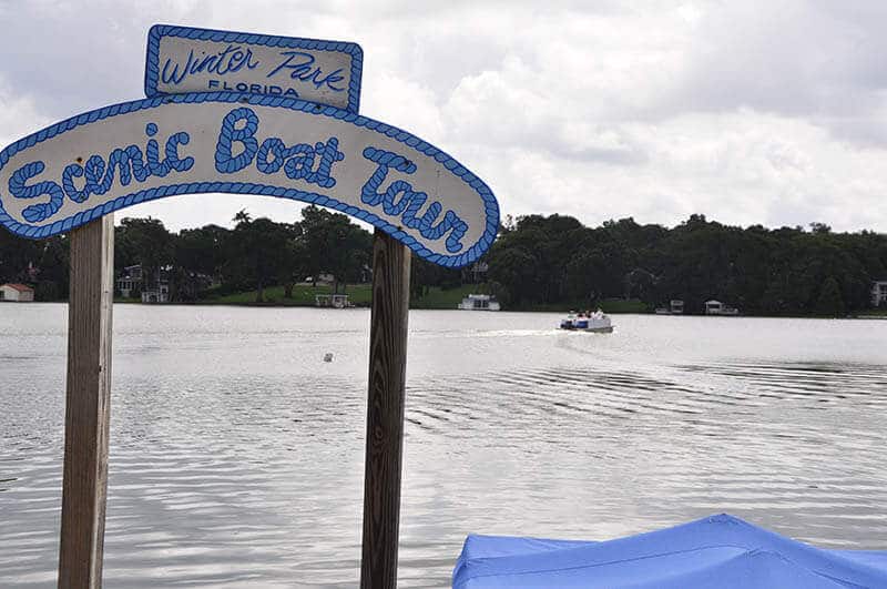 Scenic boat tour in Winter Park, Florida