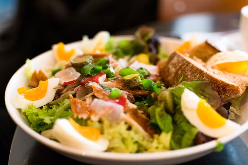 A delicious makreel salad at the Utrecht lunch hotspot, Daen's!