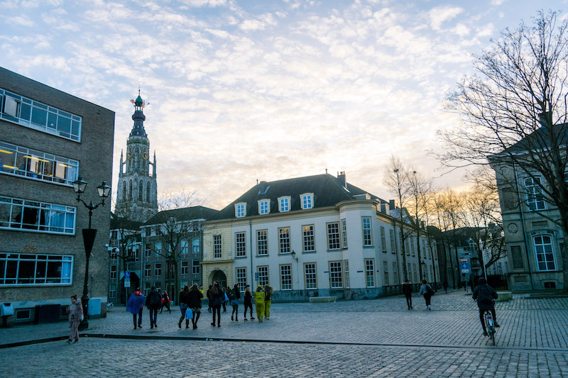 Sunset on Kielegat, Breda during Carnival. Read about the traditions of Dutch carnival before your first carnival in the Netherlands! #Breda #travel #netherlands