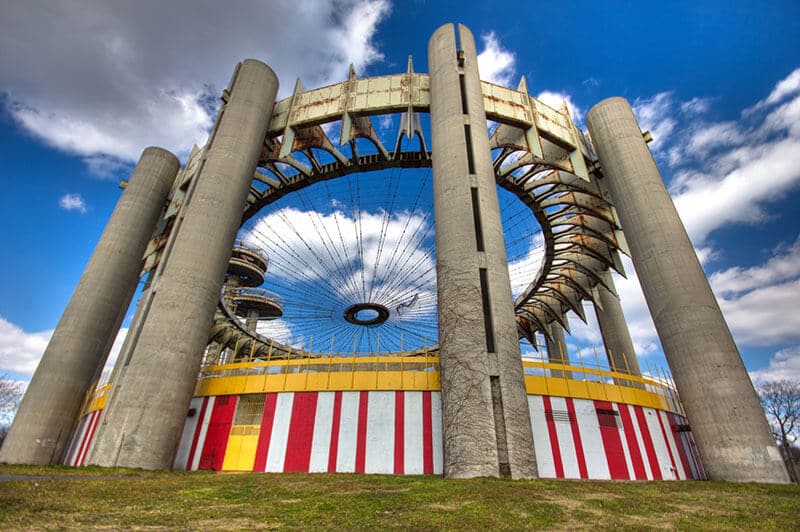 Remains of the abandoned 1964 World's Fair in Queens. This off the beaten path abandoned spot in Queens is worth a glimpse! #travel #newyork