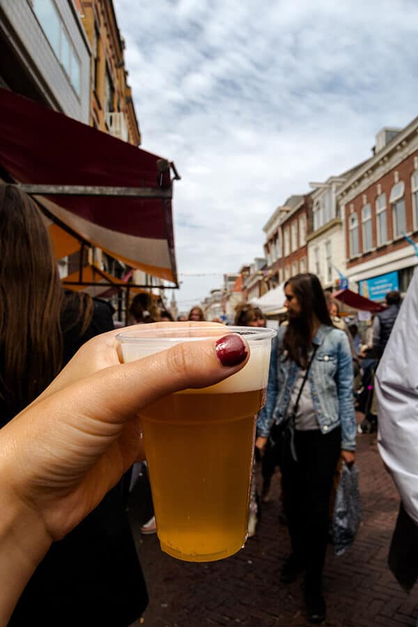 Scheveningen beer, one of the best local breweries in the Hague at a festival in the iconic village of Scheveningen, the Netherlands. #travel #beer