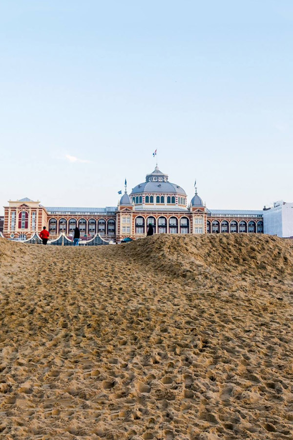 View of the Kurhaus of Scheveningen, one of the best things to visit in Scheveningen. Read this insider's guide to Scheveningen, including where to eat and drink in Scheveningen, the beach by the Hague. #travel #hague #Scheveningen #holland #beach #netherlands