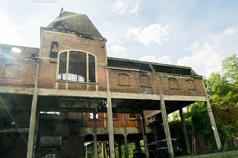 Photo of the Marcasse mine in Colfontaine Belgium. Read about the history of coal mining in the Borinage. 