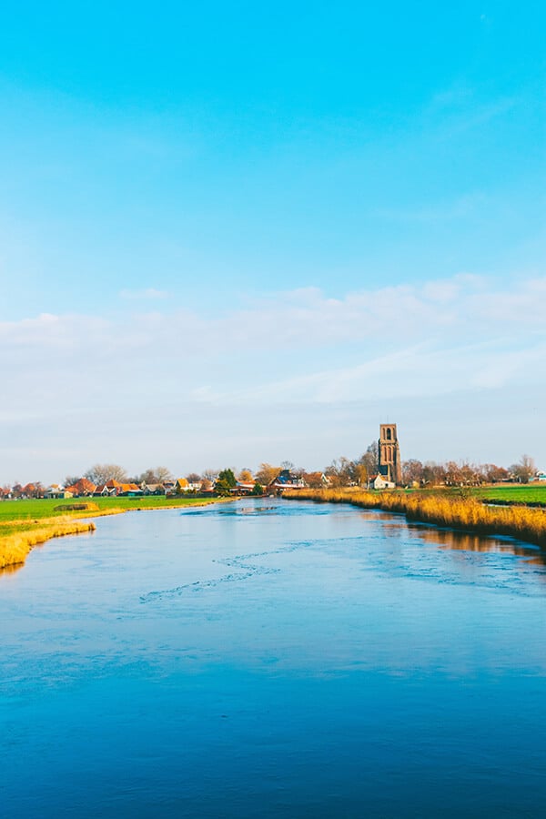 Beautiful view of Randsdorp, a beautiful village within Amsterdam.