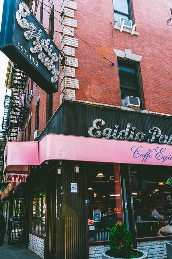 Beautiful storefront in the real Little Italy in the Bronx (NYC).