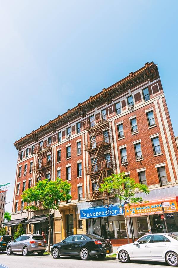 Beautiful building in the Belmont neighborhood of the Bronx