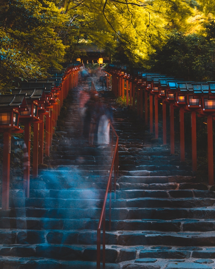 Photo of the Kibune shrine in Kyoto. Read more tips for visiting the best shrines in Kyoto! #travel #asia #kyoto #japan