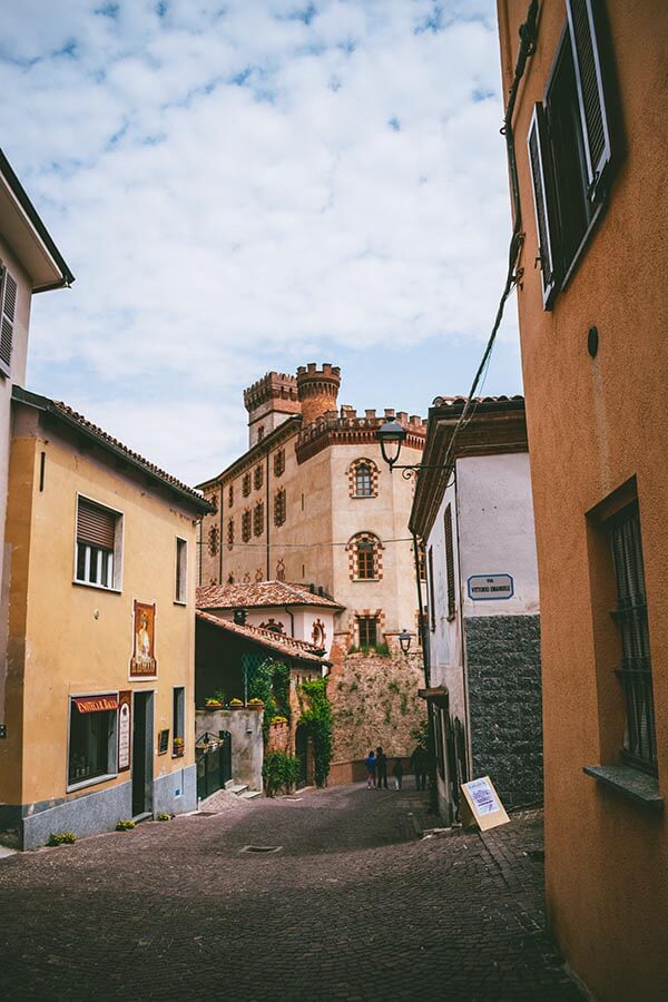 Castle in Barolo, Italy. Barolo is one of the most famous places to taste Barolo in Italy