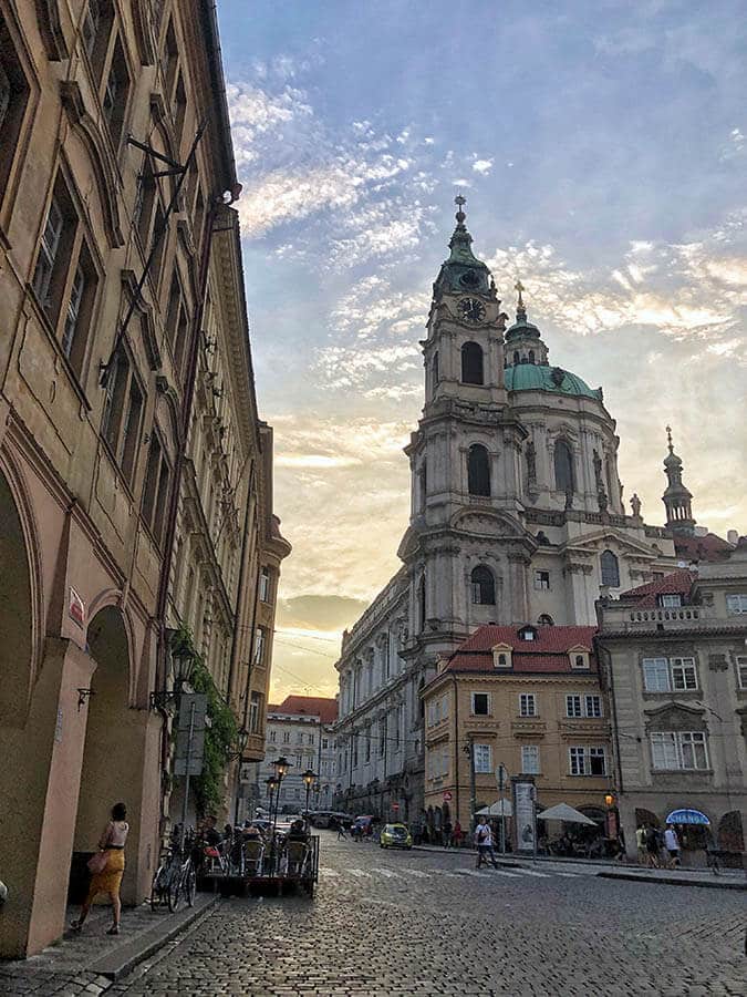 Beautiful city scene in Czech Republic taken during a meet up with a local