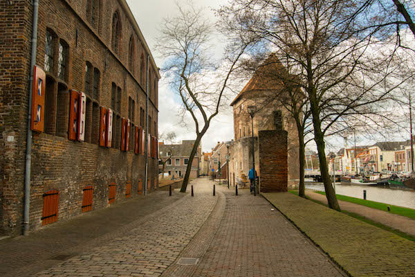 Beautiful street in Zwolle, the Netherlands. See the prettiest city in the Netherlands, only a day trip from Amsterdam. Read the best things to do in Zwolle.